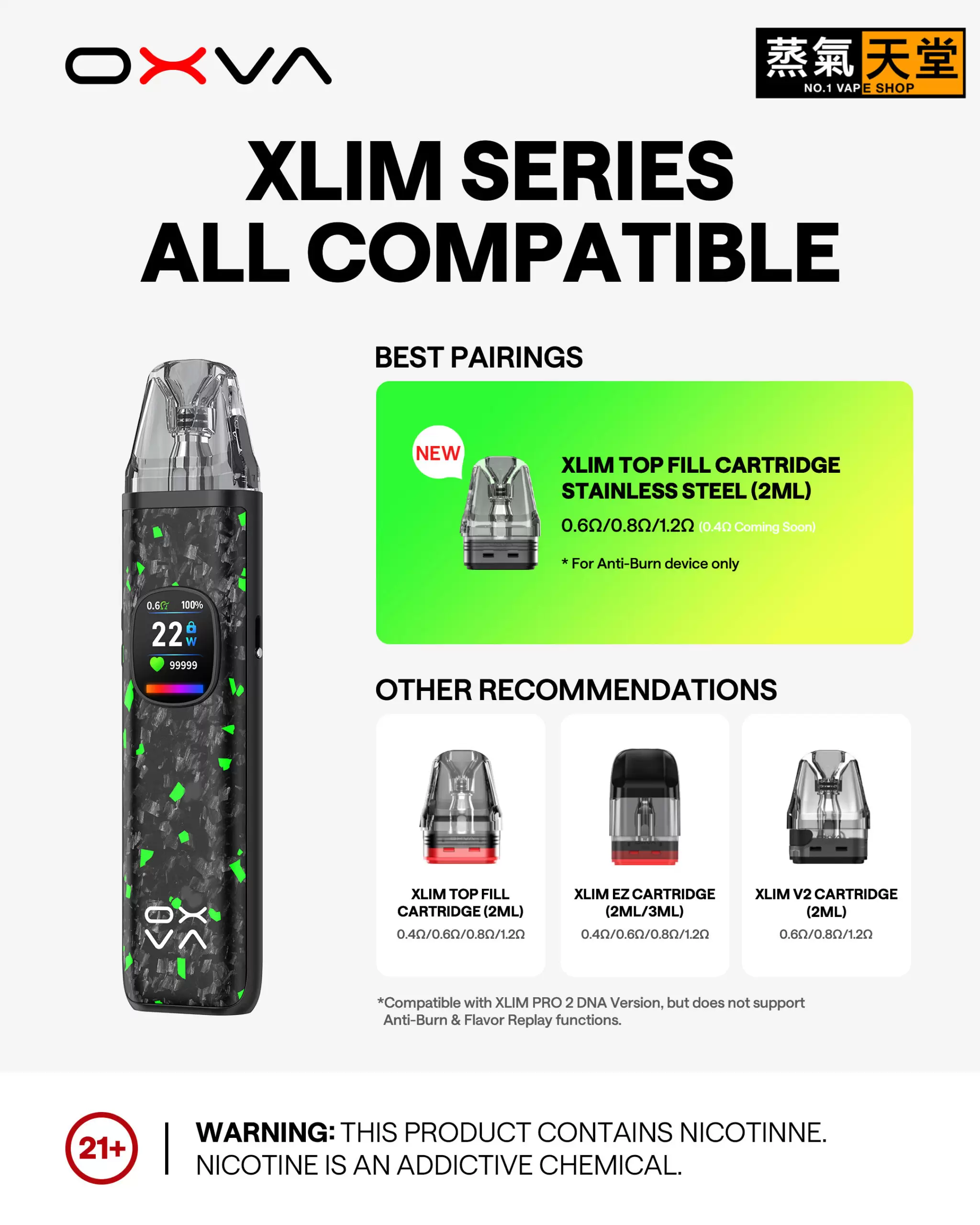 created by photogrid OXVA Xlim Pro 2 DNA 小蠻牛 – 全球首款 DNA 驅動 Pod 裝置