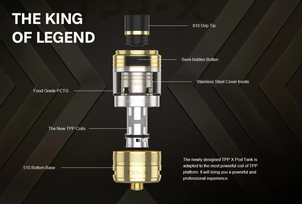 64497e564d4e97001799190a 正品 VOOPOO TPP-X POD TANK霧化器